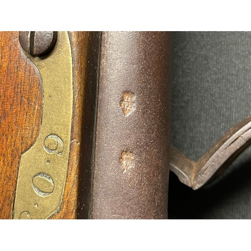 214 - Tower New Land Pattern 65 Bore Flintlock holster pistol. 220mm long barrel with Proof marks. Lock is... 