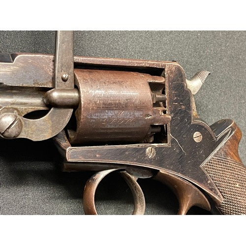 218 - Cased Beaumont Adams Double Action 54 Bore Percussion Cap Revolver serial number B15381. Adams Paten... 