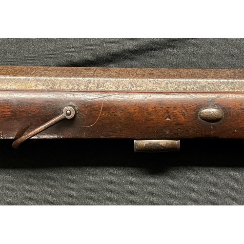 221 - 14 Bore Belgian Percussion sporting rifle. 127cm in overall length with octagonal twist barrel 775mm... 