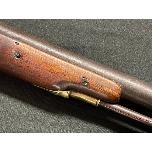 224 - Flintlock Musket with 800mm long barrel. Bore approx. 17mm. Working order. Lock will hold at both fu... 