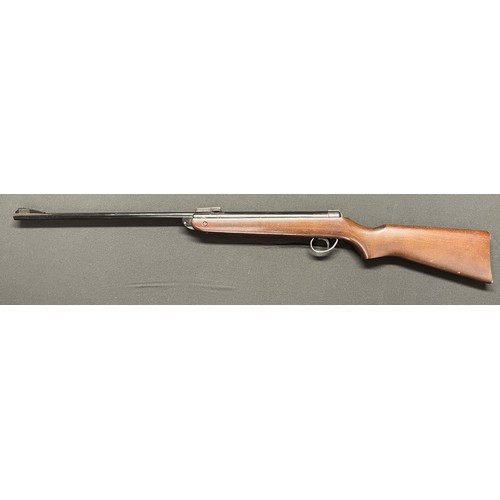 228 - .22 cal BSA Meteor Air Rifle. Serial number TH4649. 470mm long barrel. Overall length 105cm. Working... 