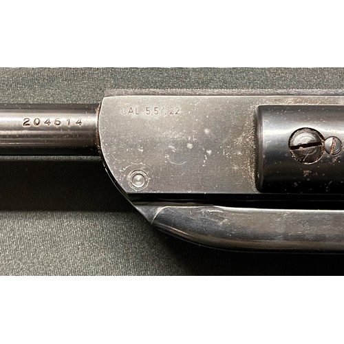 229 - .22 cal Diana / Original Model 35 Air Rifle serial number 204614. 480mm long barrel. No sights. Over... 