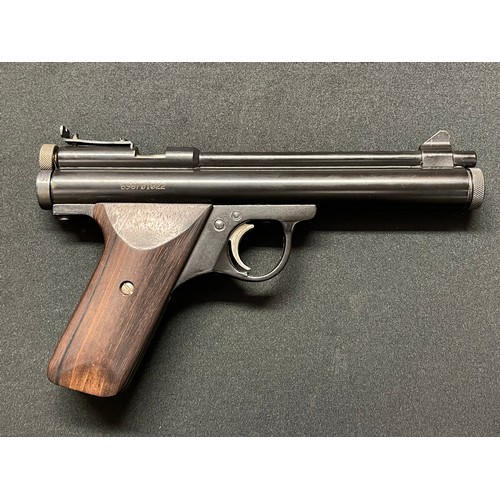 239 - Benjamin E9A Series 5mm (20 cal) Air Pistol. Serial number 69870122. 160mm long barrel. Overall leng... 