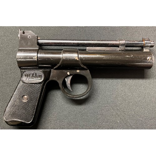 242 - Webley Junior .177 cal Air Pistol in original box. 155mm long barrel. Overall length 195mm. Numbered... 