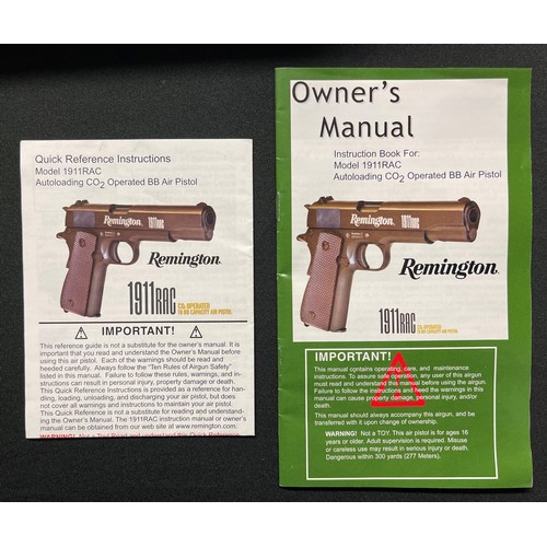 250 - Remington 1911 RAC .177 cal Co2 BB Air Pistol. New, complete in original box with two new spare maga... 