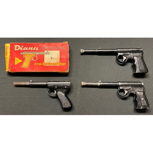 251 - Diana Model 2 .177 cal Air Pistol complete with original box along with two .177 Gat Air Pistols. Al... 