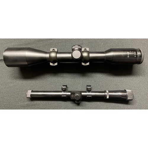 270 - 6 x 42 Telescopic Sight. No makers markings. Along with a Crosman 4 x 15 Air Rifle Telescopic Sight ... 