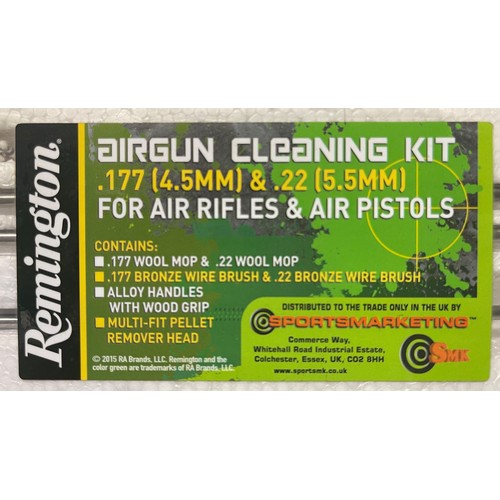 277 - Air Gun Cleaning kits: Four brand new Remington .117 cal /.22 cal  cleaning kits: One cased .22 cal ... 