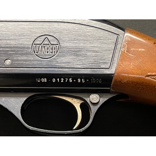 282 - Lanber Semi Auto 12 Bore Shotgun serial number 0127595. 685mm long barrel. Overall length 122.5cm. N... 