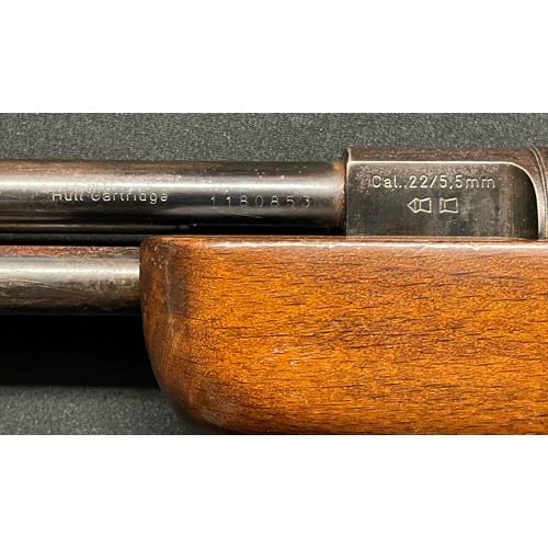 291 - Weihrauch HW77 .22 cal Under Lever Air Rifle serial number 1180853. Barrel stamped 