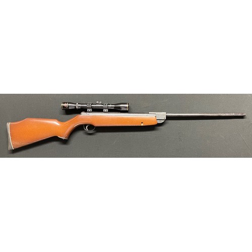 294 - Webley & Scott Vulcan .22 cal Air Rifle serial number 844821. 445mm long barrel. No rear sight. Fitt... 