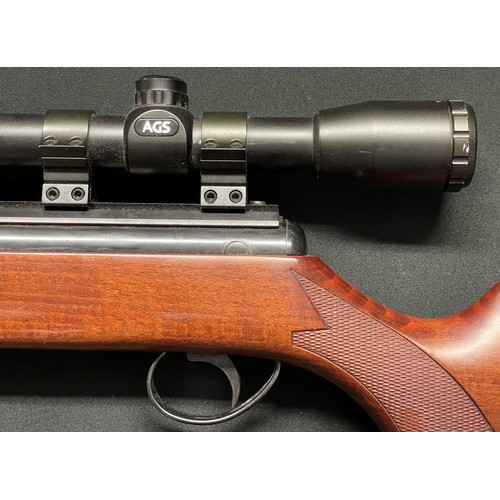 295 - Parker Hale .22 cal Striker Air Rifle. Serial number 0239. 250mm long barrel. Fitted with a Moderato... 