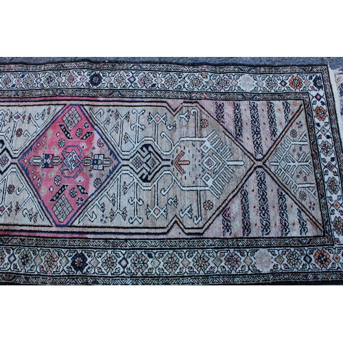 14 - A Persian hand-made Sarab runner, 364cm x 95cm