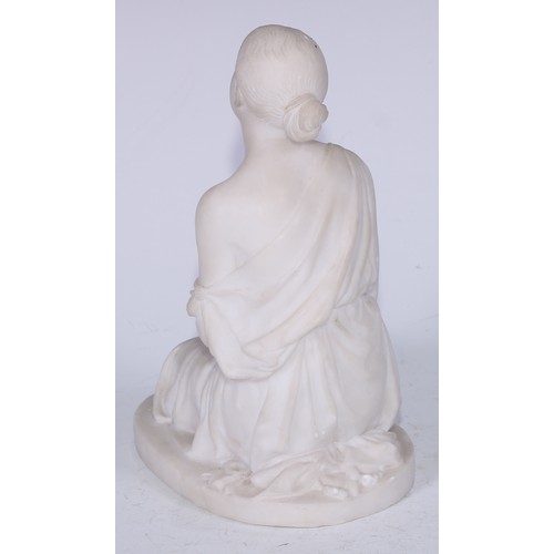 5348 - Italian Grand Tour School (19th century), a marble sculpture, Fiducia In Dio (Trust In God), after L... 