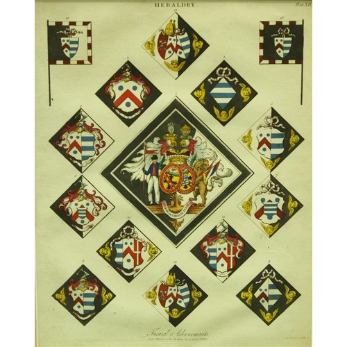 5334 - Heraldry - Joseph Mutlow, a pair, Heraldry, Princes of the Blood Royal and Funeral Achievements, pub... 