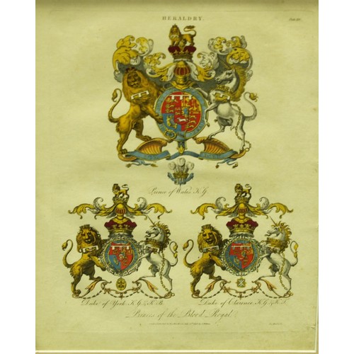 5334 - Heraldry - Joseph Mutlow, a pair, Heraldry, Princes of the Blood Royal and Funeral Achievements, pub... 