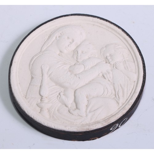 5088 - A collection of Grand Tour plaster intaglio impressions, the largest 8cm x 6cm (6)