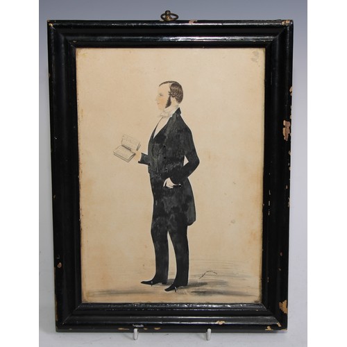 5309 - English School (19th century)
Portrait of a Gentleman with a Book
signed A M Bride, Artist, and date... 