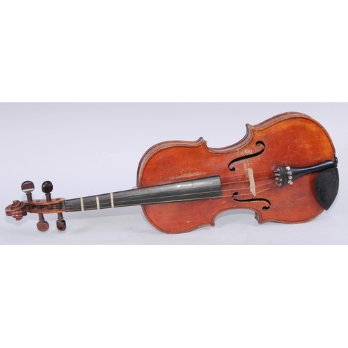 5419 - A violin, The Maidstone by John G Murdoch & Co Ltd, London, the one piece back 36cm long excluding b... 