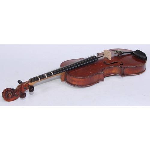 5419 - A violin, The Maidstone by John G Murdoch & Co Ltd, London, the one piece back 36cm long excluding b... 