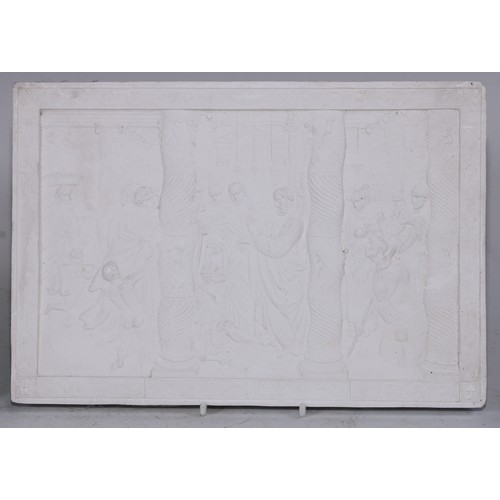 5351 - John Henning (1771-1851) - a pair of plaster bas relief impressions, after Raphael, cartoons commiss... 