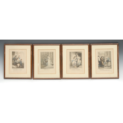 5345 - Interior Decoration - a set of of ten 19th century furnishing prints, Cries of London, 16cm x 11.5cm