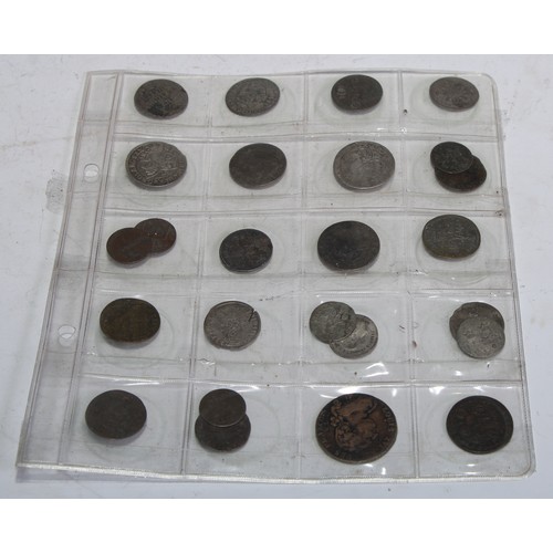 5294 - Coins and Tokens, GB and Europe, 18th and 19th century, various silver and base metal issues, includ... 