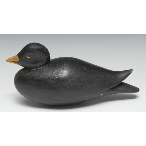 5161 - A painted softwood waterfowl decoy, 27cm long