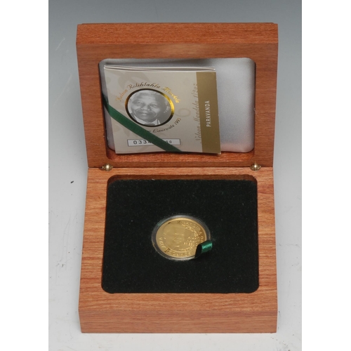 5540 - Nelson Mandela - Coins and Medals - A Paravanda Nelson Mandela, Mint of Norway 24ct gold commemorati... 
