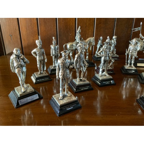 58 - Royal Hampshire Art Foundry Military figures, specially commissioned by Nicolas Dutton, The Blues an... 