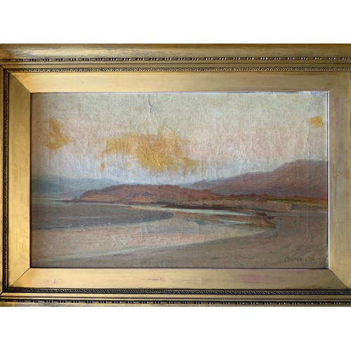 71 - Chisolm Cole, A.R.C.A. (fl.1890-1899) 
A pair, Beaches
signed, oils on canvas, 29cm x 50cm


** We w... 