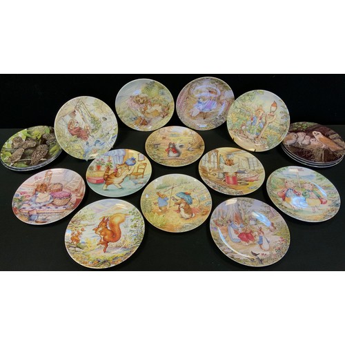 137 - A set of eleven Danbury Mint The World of Beatrix Potter collectors plates;  a set of four Safe in t... 