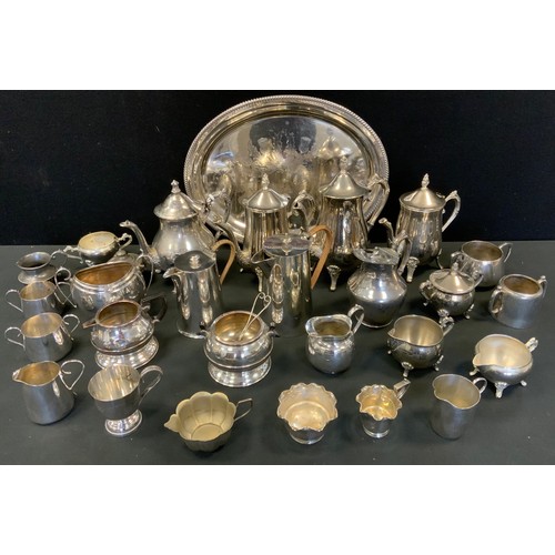 147 - Plated Ware - trays, coffee and tea ware;  etc