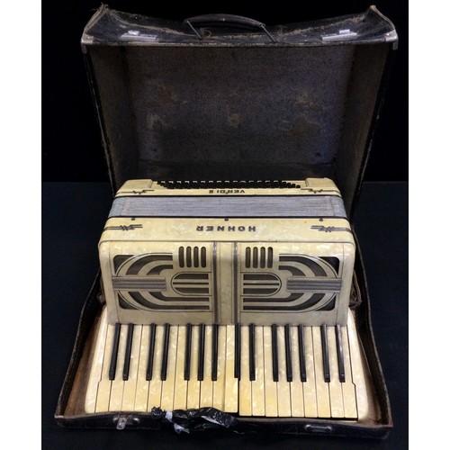 205 - A Hohner accordion, cased