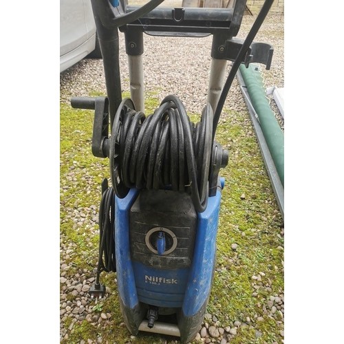 334 - A Sterling Mk3 mobile air compressor; a Nilfisk E130.2 power washer (2).

** We would please ask tha... 