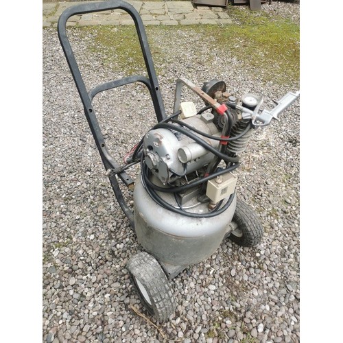 334 - A Sterling Mk3 mobile air compressor; a Nilfisk E130.2 power washer (2).

** We would please ask tha... 