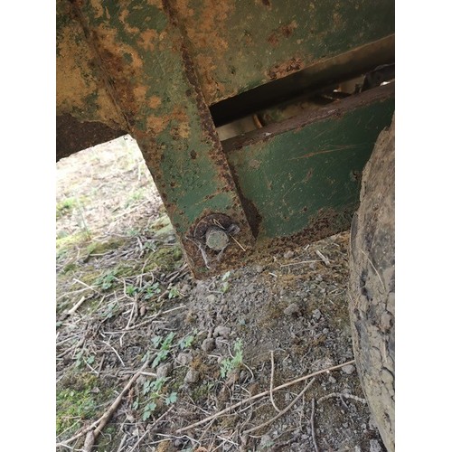 333 - A Fraser Agricultural large tipping trailer with a quantity of scrap metal; two agricultural towing ... 