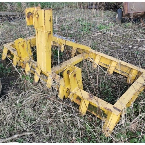 333 - A Fraser Agricultural large tipping trailer with a quantity of scrap metal; two agricultural towing ... 