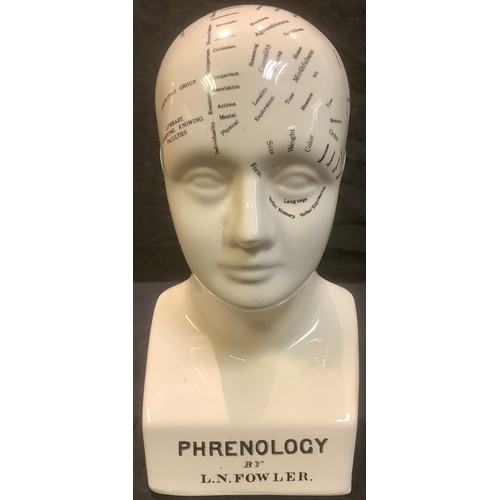 78 - A Phrenology bust, 27cm