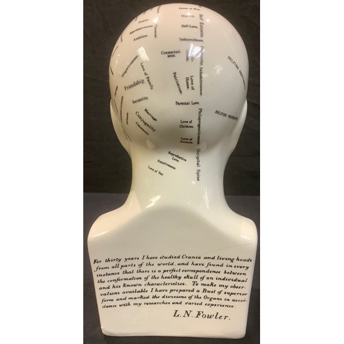 78 - A Phrenology bust, 27cm