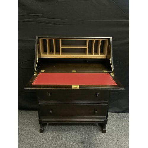 326 - A 1970's oak bureau.