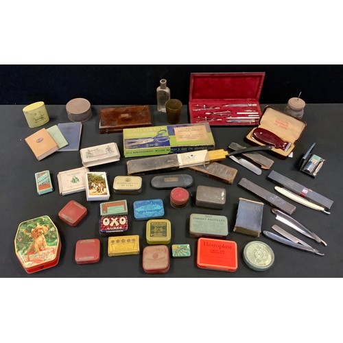 354 - Advertising Tins & Tools - De Reszke minors cigarettes; Surgeons antiseptic;  Bridge Brand Ribbons; ... 