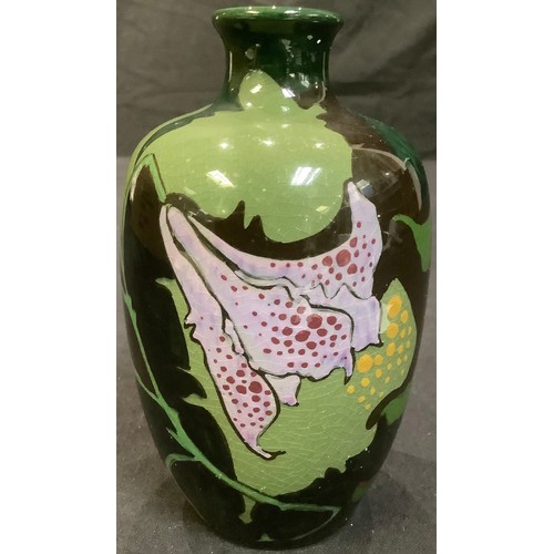 283 - A Gouda, Zuid Holland Art Nouveau lily vase