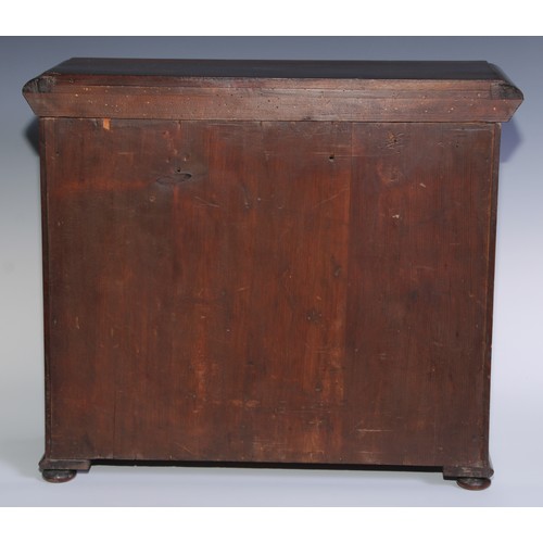 1804 - A William IV mahogany table cabinet, moulded rectangular top above a pair of rectangular doors with ... 