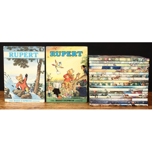 3283 - Children’s Books- Rupert Bear, Daily Express Annuals, 1960, 1961, 1962, 1963, 1964, 1965, 1966, 1967... 