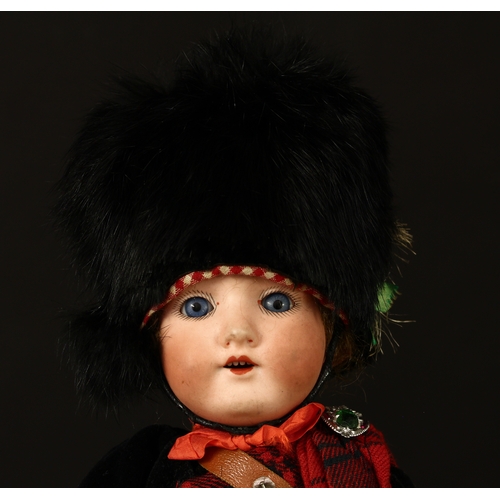 3301 - An Armand & Marseille (Germany) bisque head and fixed ball jointed composition bodied doll, weighted... 