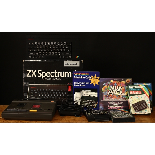 3312 - Technology and Retro Computing - a Sinclair ZX Spectrum+ personal computer, boxed; a WHSmith compute... 