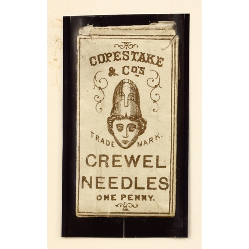 3349 - Sewing, Haberdashery and Advertising Interest - a collection of Victorian and later needles in packe... 