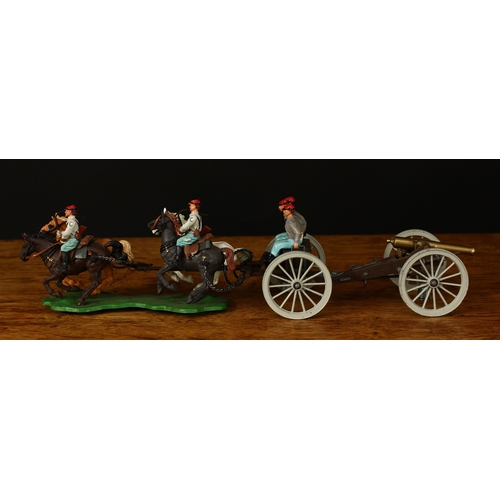 3355 - W Britain (Britains) No.7434 Confederate American Civil War 12-pounder gun, limber and team, unboxed