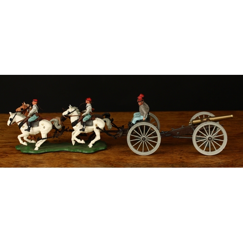 3356 - W Britain (Britains) No.7434 Confederate American Civil War 12-pounder gun, limber and team, unboxed